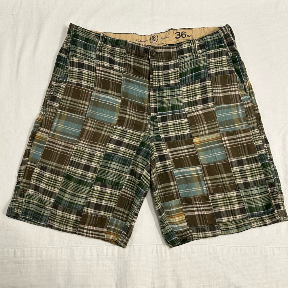 Izod Cotton Madras Saltwater Short Chinos Size 36